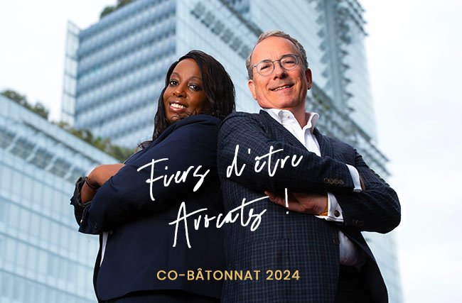 Clarisse Surin et Thomas Baudesson : co-batonnat élection 2024